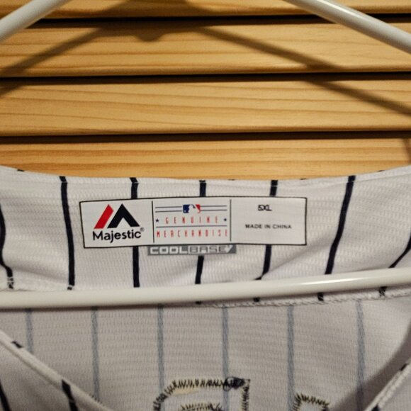 Men's Majestic Judge New York Yankees Big & Tall Cool Base Player Jersey 5XL MLB - Picture 3 of 6